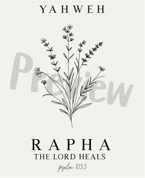 Set Of Names Of God Printable Wall Art Poster Digital File X