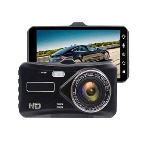 4” Touch Screen 1080p Hd Dual Lens Car Dvr Record Frontrear Camera Dash Cam 4in Ebay