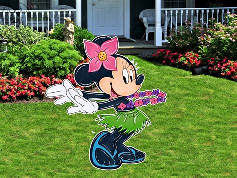 Minnie Mouse Cutouts Standees Yard Decor Lifesize Cutout Yard Sign