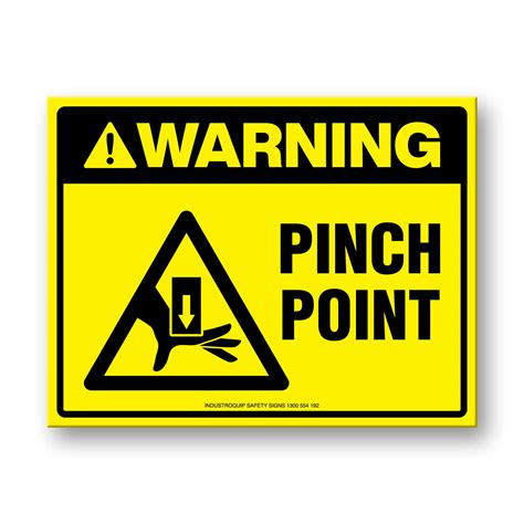 Pinch Point Stickers - Pack of 10 - Industroquip