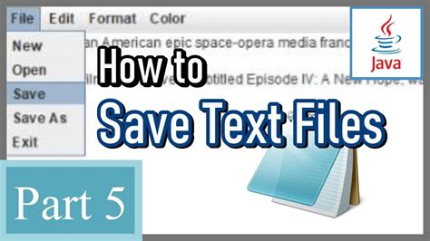 How To Make Notepad In Java 58 Save Text Files Youtube