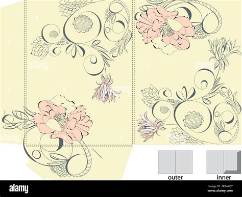 Decorative template for folder design Stock Vector Image & Art - Alamy