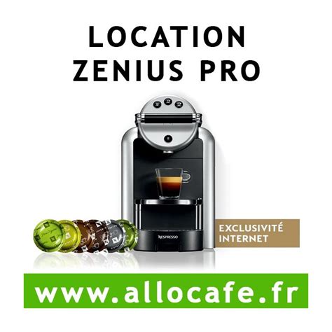 Location Machine à café NESPRESSO PRO Zenius by Allocafe fr