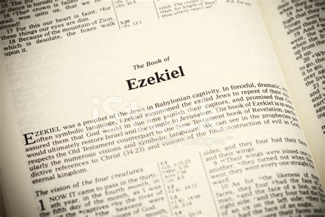 Open Bible ,the Book of Ezekiel stock photos - FreeImages.com