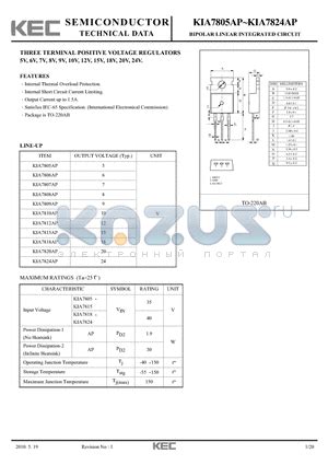 Datasheet Three Terminal Positive Voltage Regulators Pdf