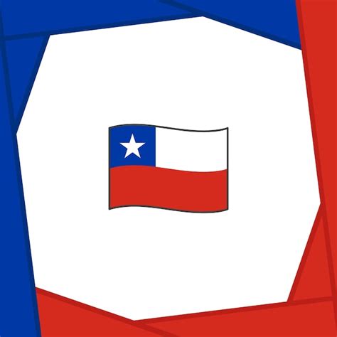 Premium Vector Chile Flag Abstract Background Design Template Chile