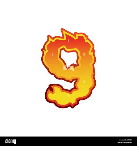 Flame Font Numbers