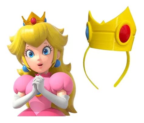 Mario Corona Princesa Peach Nueva Pelicula Cosplay Disfraz Meses Sin