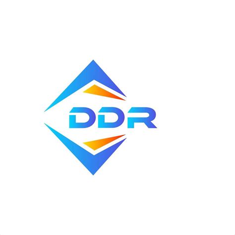 ddr abstract technology logo design  white background ddr creative
