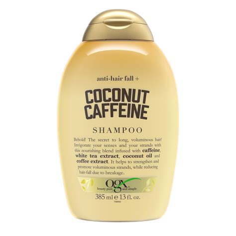 Ogx Anti Hair Fall Coconut Caffeine Strengthening Shampoo Sulfate