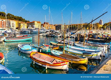 Nice Port With Yachts Boats And Pierces In Port And Yacht Marina