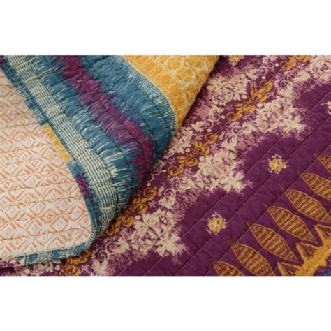 Greenland Home Fashions Southwest Multicolored Quilted Cotton Throw GL ...