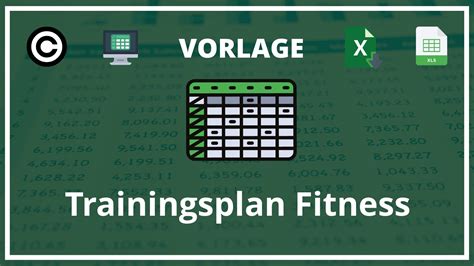 Vorlage Trainingsplan Fitness Excel