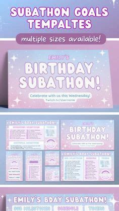 Twitch Subathon Goals Ideas In Twitch Social Media Packages