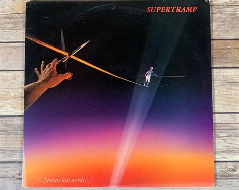 Supertramp Famous Last Words Vintage Vinyl Record Lp Sp Etsy