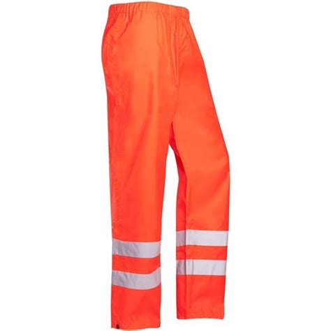 Sioen Bitoray 199 Hi Vis Red Waterproof Overtrousers