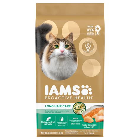 Save On IAMS Proactive Health Long Hair Care Chicken Salmon Adult Dry