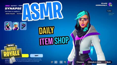 Asmr Fortnite Synapse Skin Is Back Daily Item Shop Relaxing