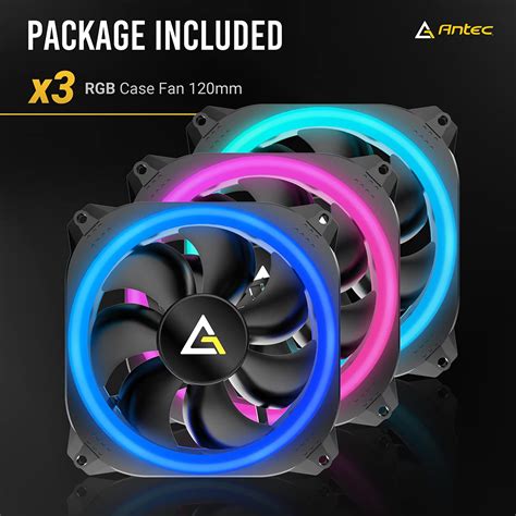 Antec 120mm RGB Case Fan 4 Pin RGB Prizm Spark Series RGB High