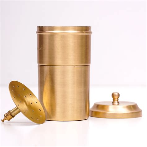 Brass Matt Brass Coffee Davara Set Matt Finish For Home At Rs 500