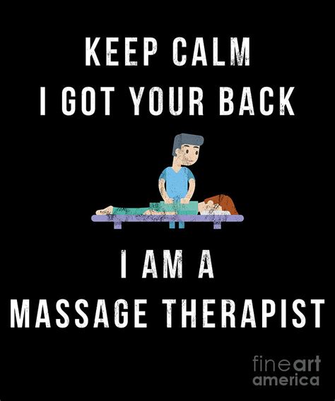 Funny Massage Therapist Design I Got Your Back Drawing By Noirty Designs Pixels