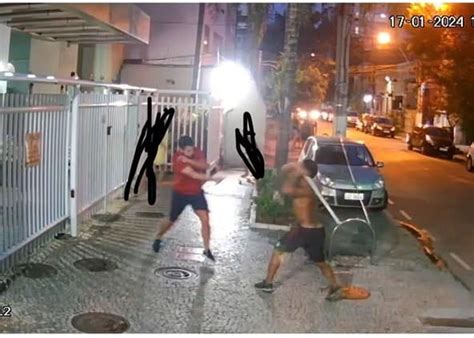 Engenheiro é agredido a pauladas em Niterói veja sequência de imagens