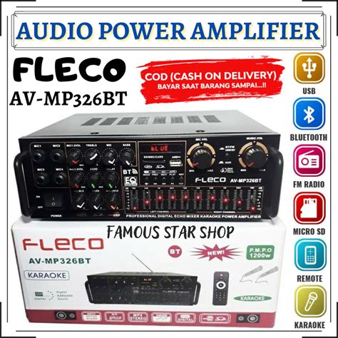 Jual Terbaru Dan Termurah Sunbuck Audio Original Fleco Av Mp Bt