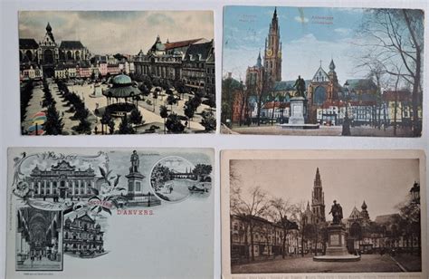 Belgium - Antwerp (Rubens statue) - Postcards (Set of 51) - 1890-1920 - Catawiki