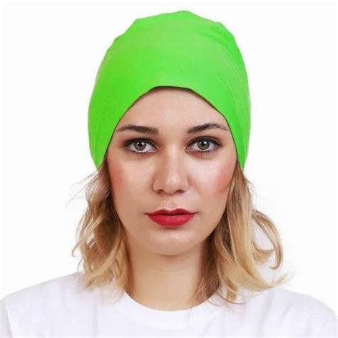 Fluorescent Islamic Lifestyle Womens Hijabs Bonnet Caps Chemo Cancer