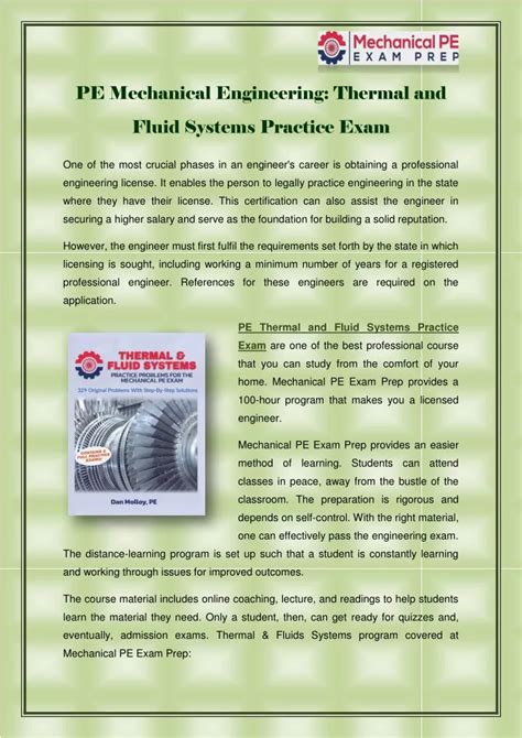 PPT PE Mechanical Engineering Thermal And Fluid Systems Practice Exam