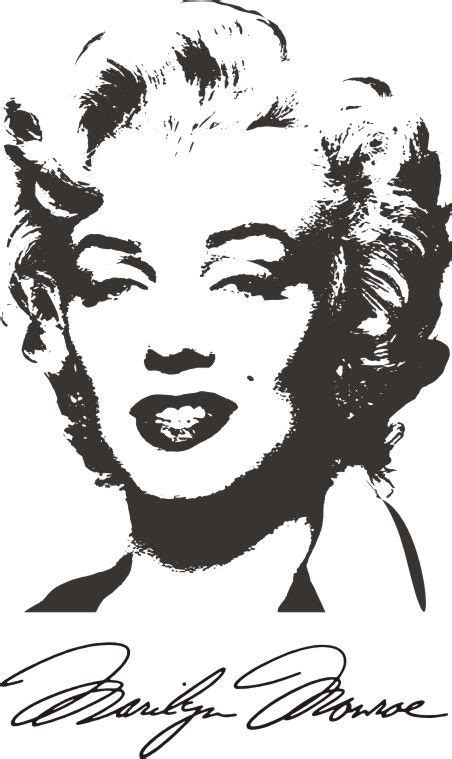 Marilyn Monroe 6 | Marilyn monroe stencil, Marilyn monroe art, Marilyn ...