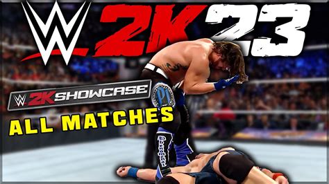 WWE 2K23 ALL 14 JOHN CENA SHOWCASE MATCHES CONFIRMED YouTube