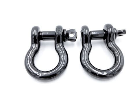 Gloss Black Standard Recovery Shackles Bodyguard Bumpers