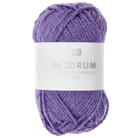 Fil à crocheter en coton Rico Design Ricorumi 25 g Lilas Brillant