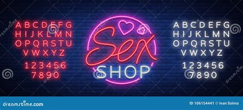 Sex Muster Logo Sexy Konzept Xxx Für Erwachsene In Der Neonart Leuchtreklame