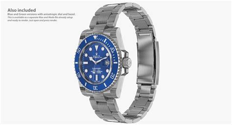 Submariner Date Steel Oysterflex D Obj Max Lxo Fbx