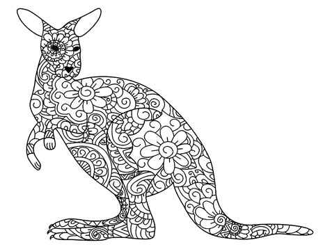 Exploring The 54 Best Coloring Pages Kangaroo Today, Download And Print ...