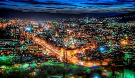 Sarajevo, Bosnia & Herzegovina By night