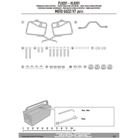 GIVI PL8201 サイドケースホルダーMOTO GUZZI V7 III STONE SPECIAL 17 20 専用ジビ