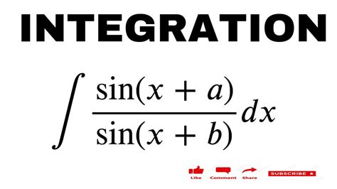 Evaluate ∫ Sinx A Sinx B Dx I Integration Of Sinxasinxb