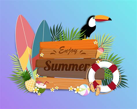 Beautiful Summer Banner And Poster Card 680747 Vector Art At Vecteezy