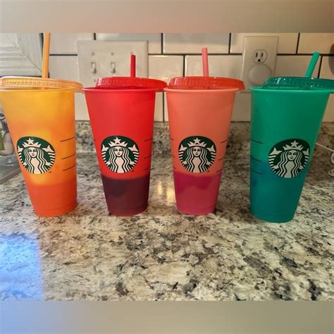 Starbucks Kitchen Starbucks Color Changing Cold Cups Poshmark