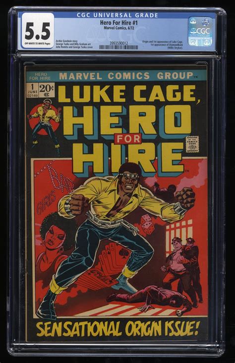 Hero For Hire 1972 1 CGC FN 5 5 1st Appearance Luke Cage John