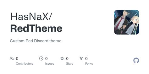 GitHub - HasNaX/RedTheme: Custom Red Discord theme