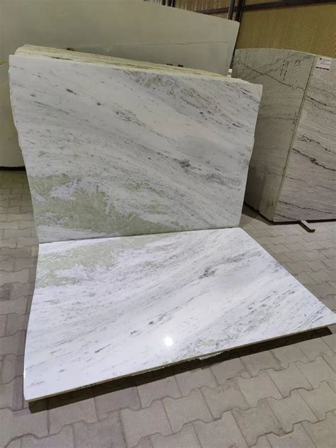 White Unpolished Indian Onex Marble Slab Thickness 18 Mm At Rs 110