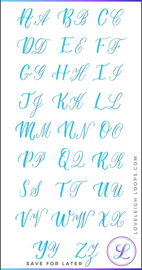 How to Write Lowercase Calligraphy Letters [Alphabet] — Loveleigh Loops