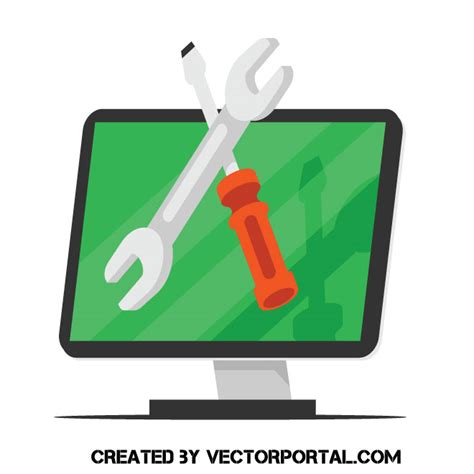 Computer Repair Service Royalty Free Stock Svg Vector And Clip Art