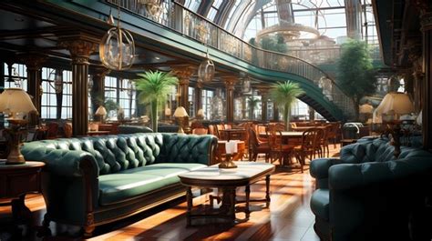 Premium AI Image | Cruise Ship Interior