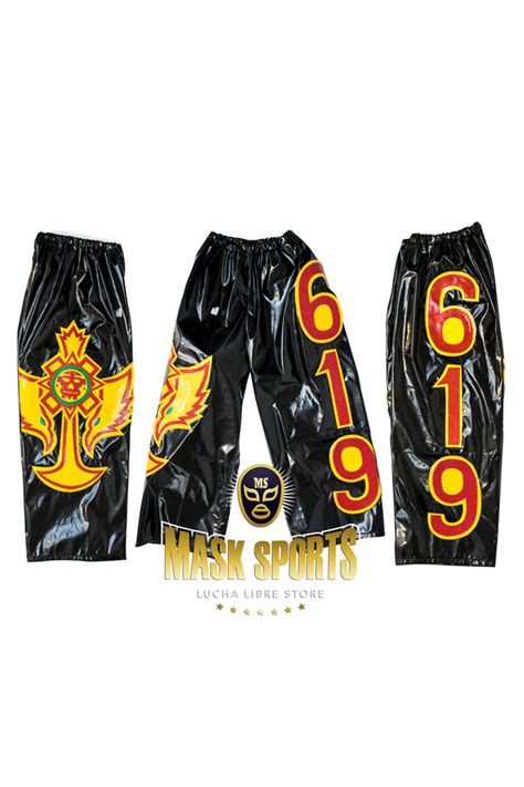 Rey Mysterio Black Kid Lycra Pants And Mask Costume