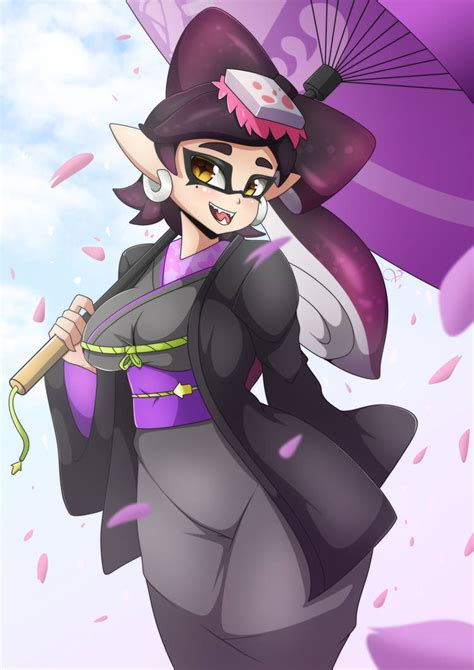 Rule 34 Callie Splatoon Cherry Blossoms Kimono Splatoon Splatoon